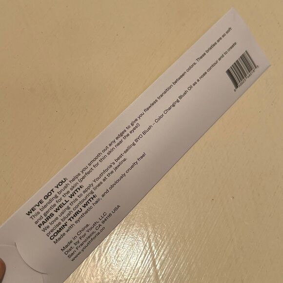 Youthforia 201 Blending Brush Multiuse Eyes Eyeshadow Contour Highlight Blush - Picture 4 of 5